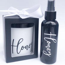 Load image into Gallery viewer, Black & White Personalised Candle & Mist