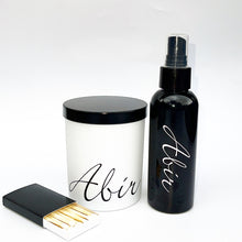 Load image into Gallery viewer, Black & White Personalised Candle & Mist